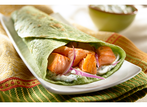 cucumber salmon wraps