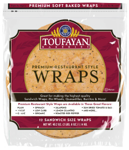 Toufayan Food Service Wraps jalapeno