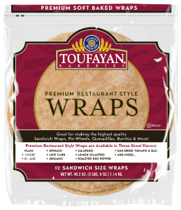 Toufayan Food Service Wraps low carb