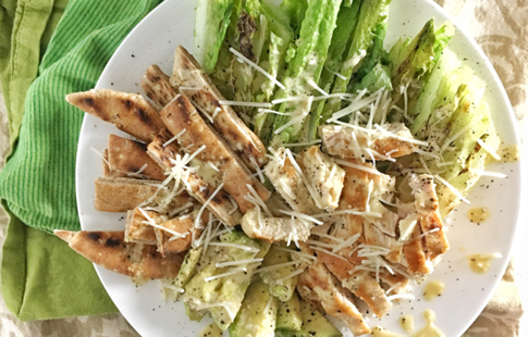 11 Grilled Chicken Caesar Pita Salad