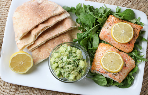 46 salmon pita