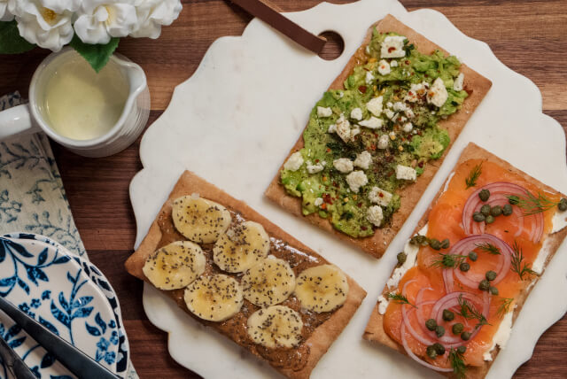 Breakfast Pita Toast 3 Ways