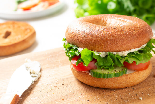 Cucumber Tomato Bagel