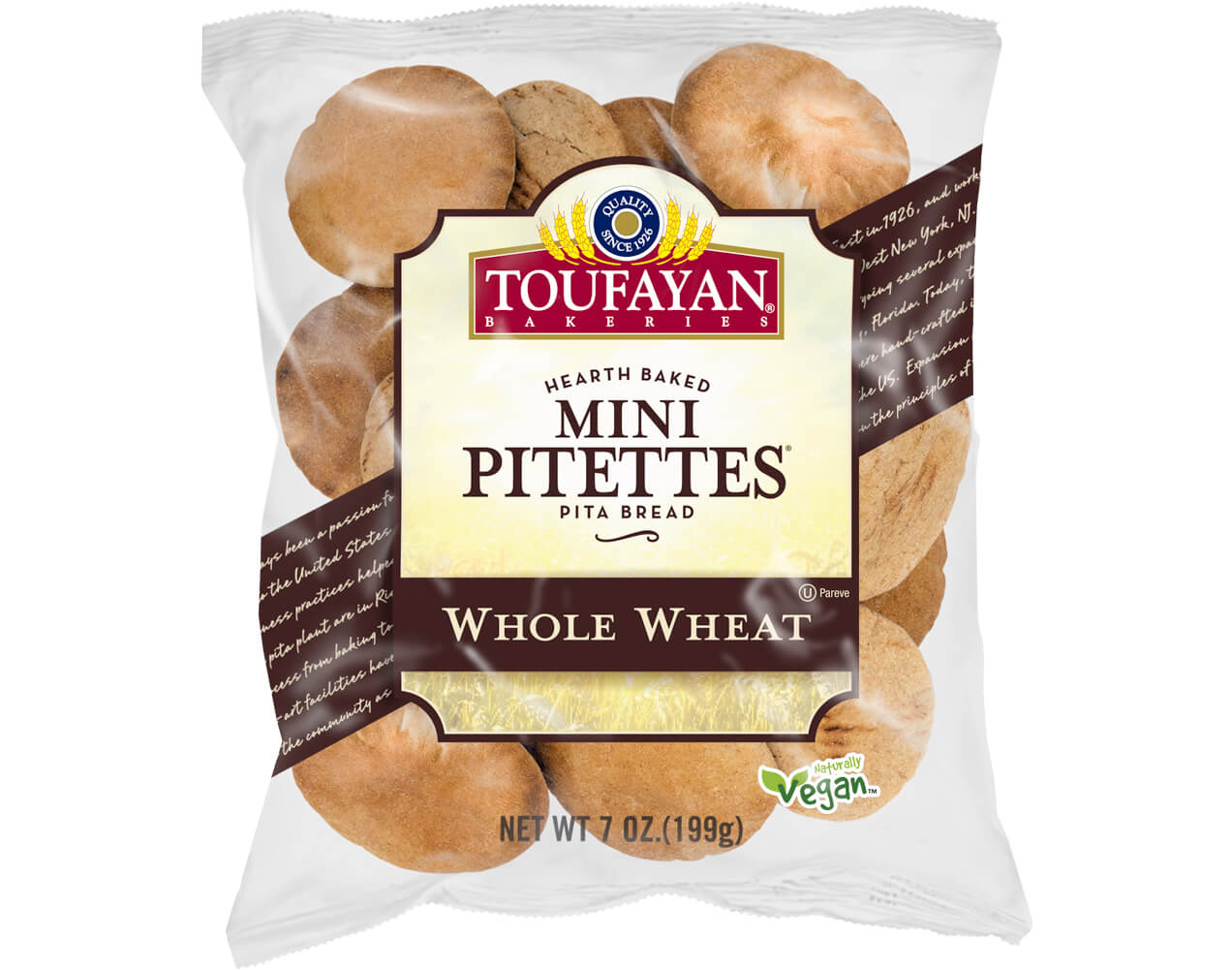 Mini Pitettes Whole Wheat
