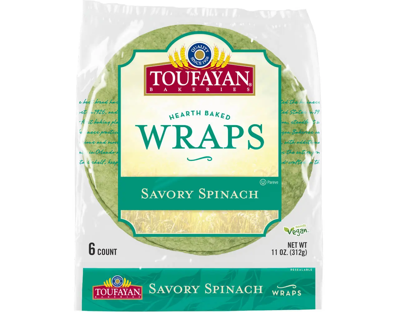 Savory Spinach Wraps