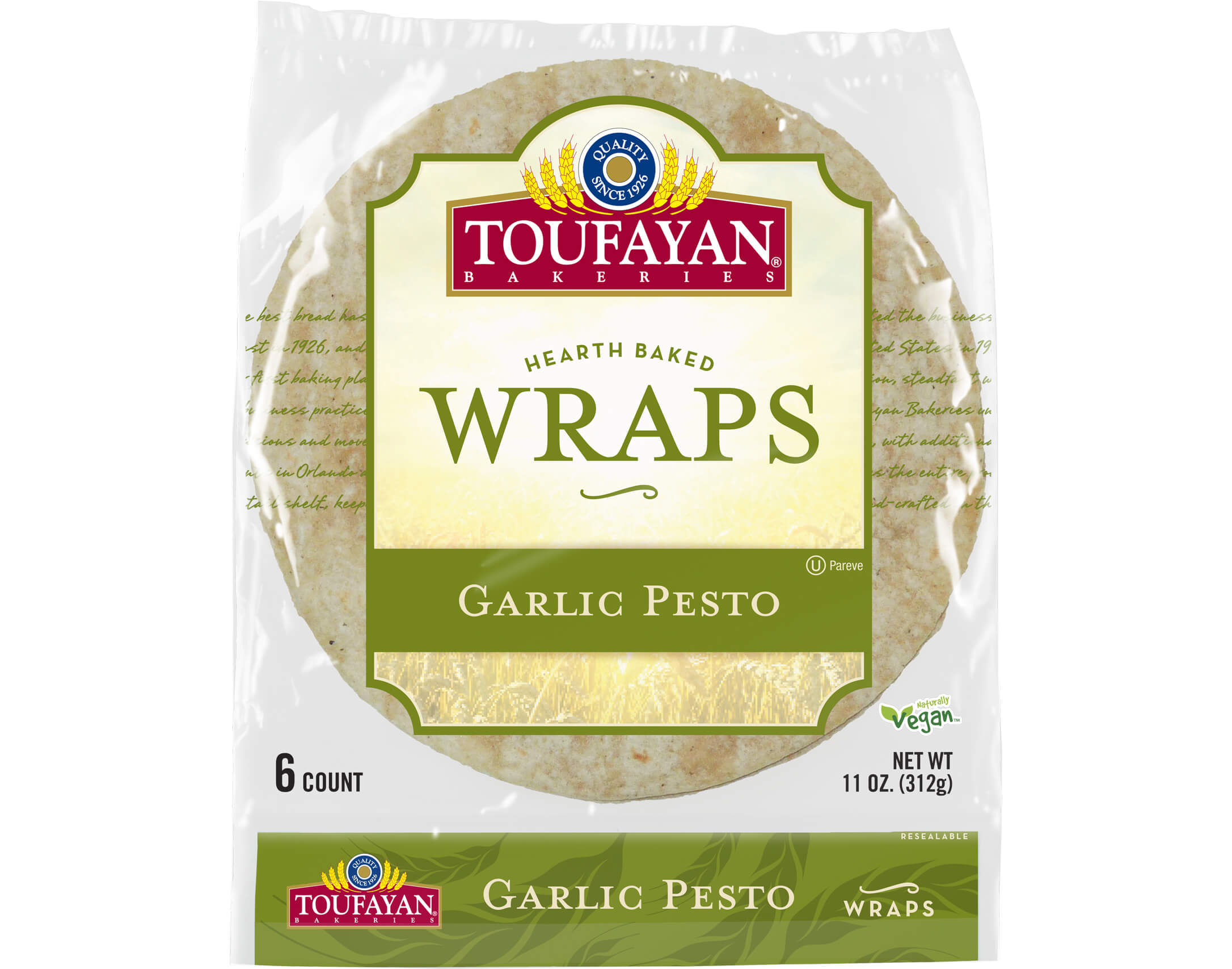 Garlic Pesto Wraps