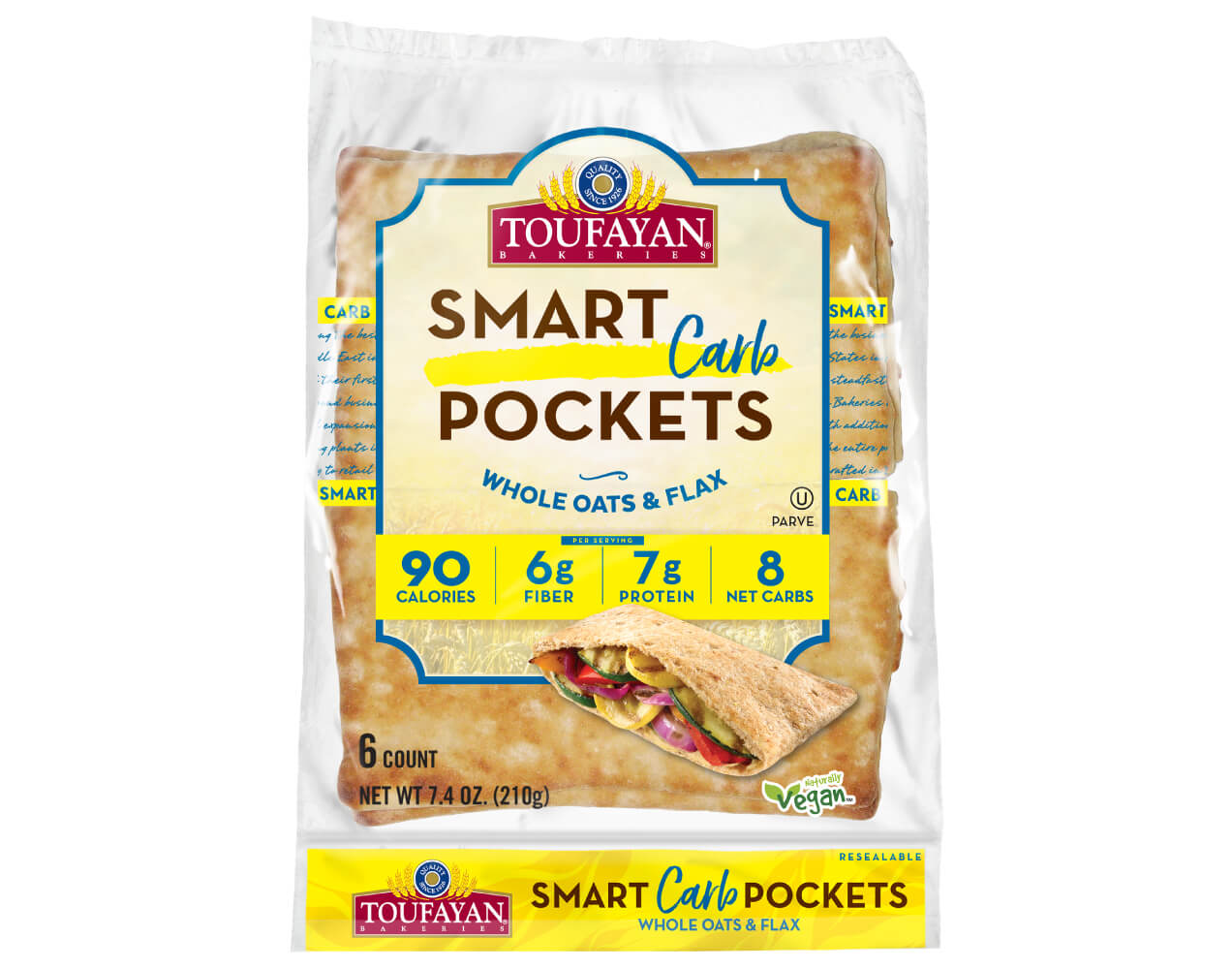 Save on Toufayan Smart Pockets 100% Whole Wheat - 6 ct Order