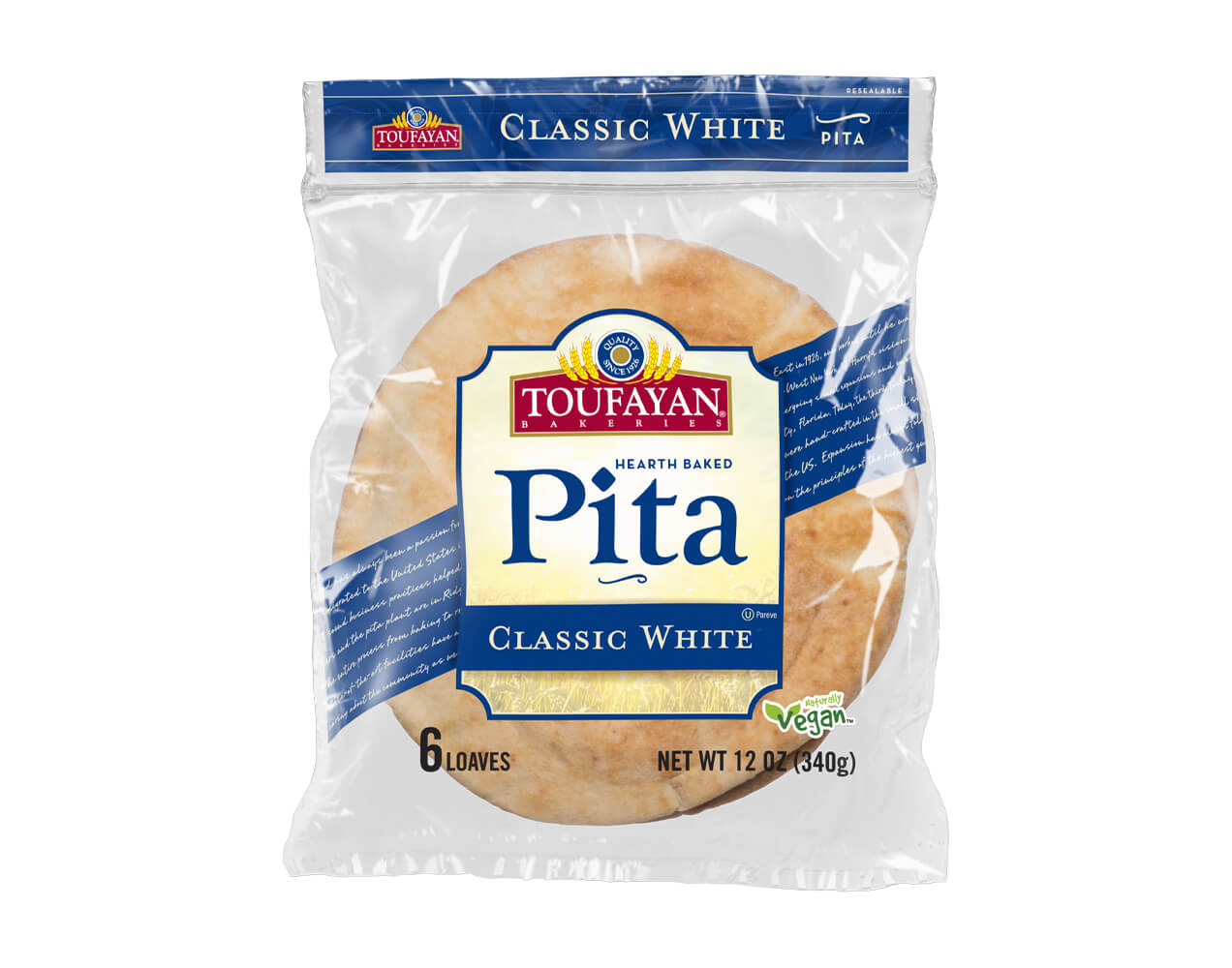 Toufayan Classic White Pita Eco Friendly