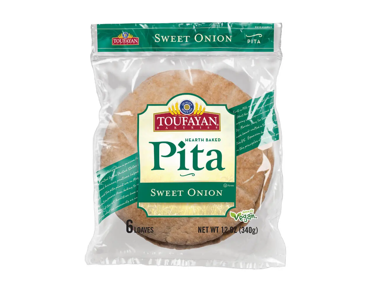 Toufayan Sweet Onion Pita Eco Friendly