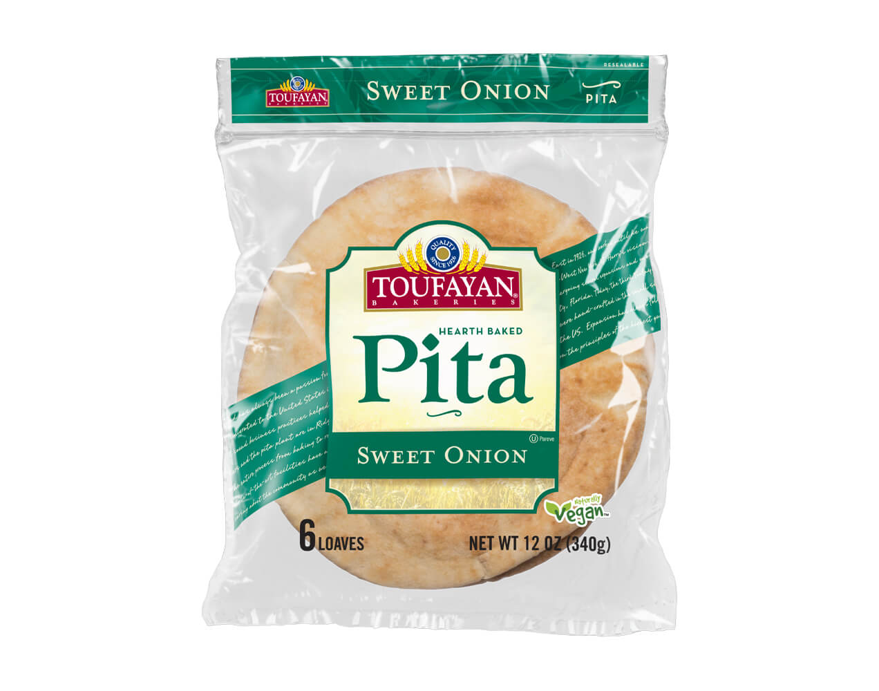 Toufayan Sweet Onion Pita Eco Friendly