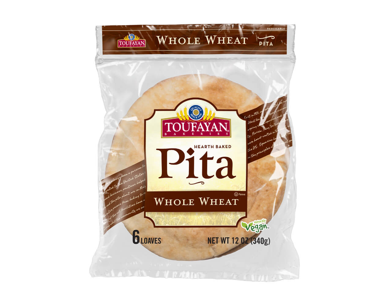 Toufayan Whole Wheat Pita Eco Friendly