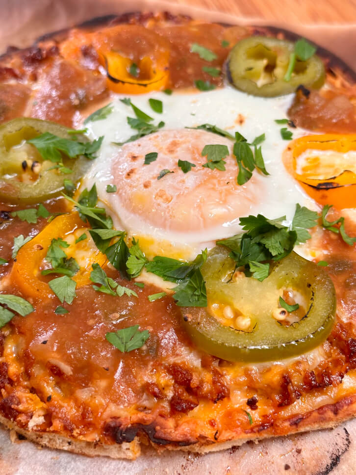 Chorizo Breakfast Pizza