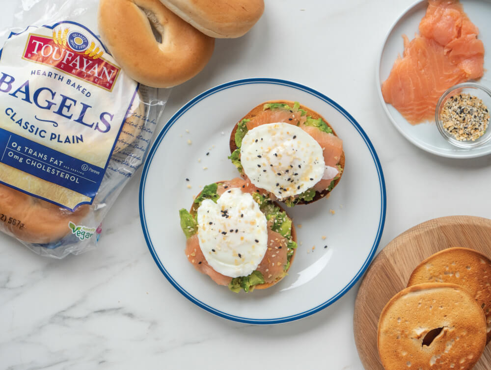 lox avocado bagels toufayan