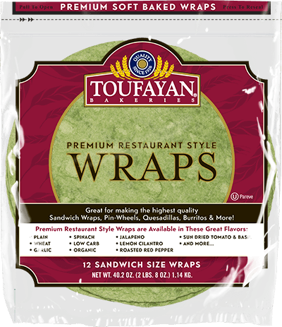 Food Service Wraps Spinach